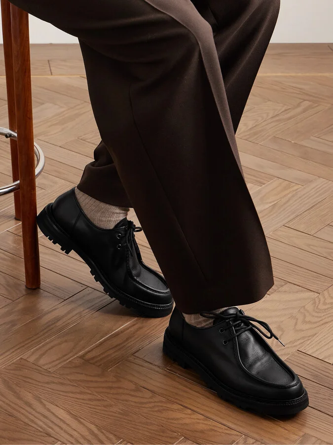 University Leather Derby Shoes - Image 2