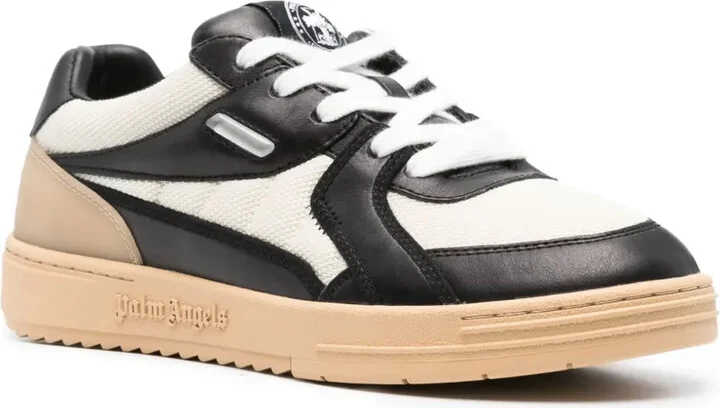 University panelled leather sneakers - Image 2