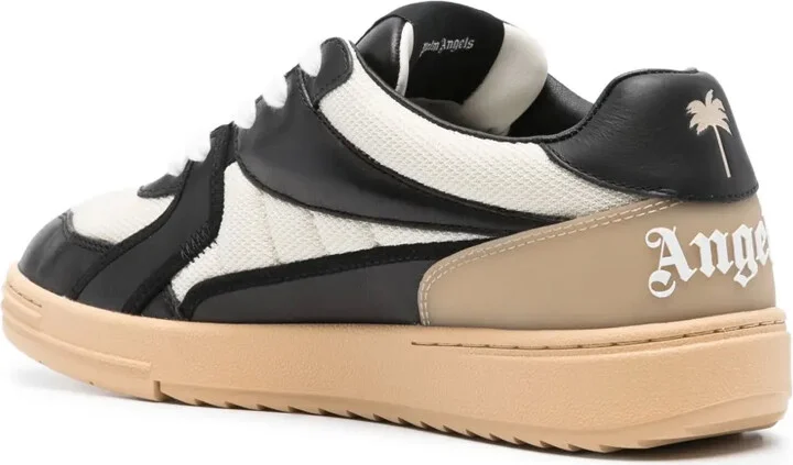 University panelled leather sneakers - Image 3