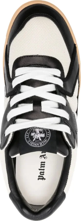 University panelled leather sneakers - Image 4