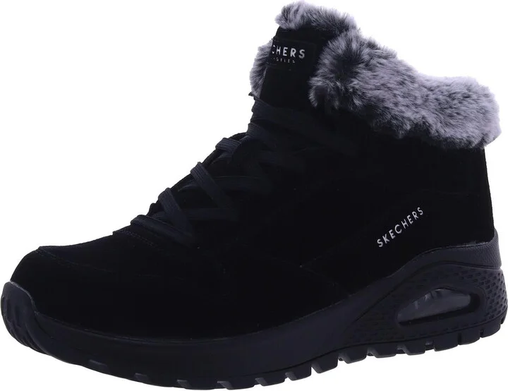 Uno Rugged Wintriness Womens Suede Memory Foam Winter & Snow Boots