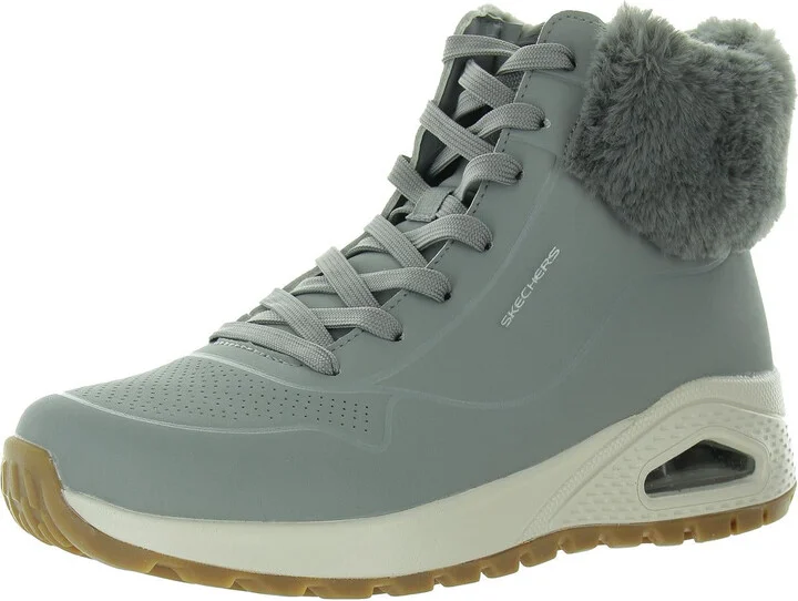 Uno Rugged Womens Lace-Up Faux Fur Winter & Snow Boots