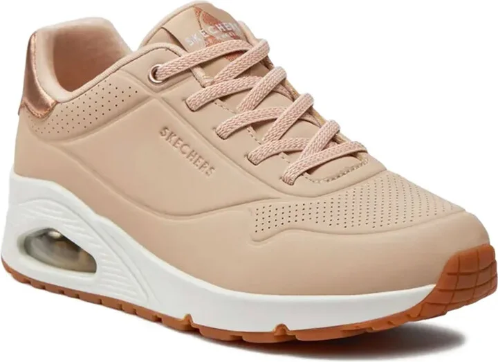 Uno-Shimmer Away rose-gold detail sneakers - Image 2