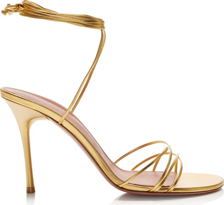 Up Metallic-Leather SandalsMuaddi