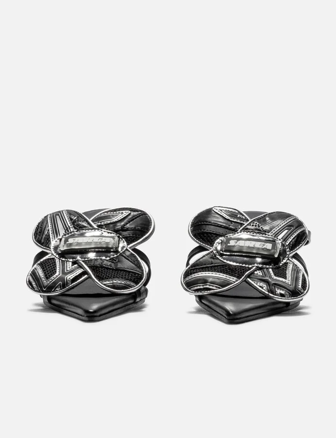 Upcycled Flower Strappy Sandal - Image 2
