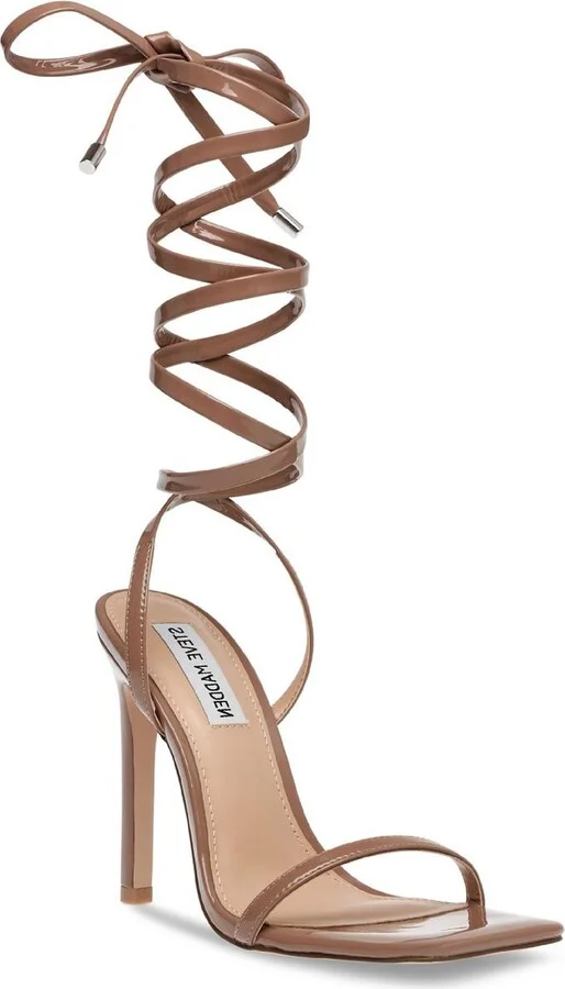 Uplift Womens Strappy Square Toe Heel Sandals