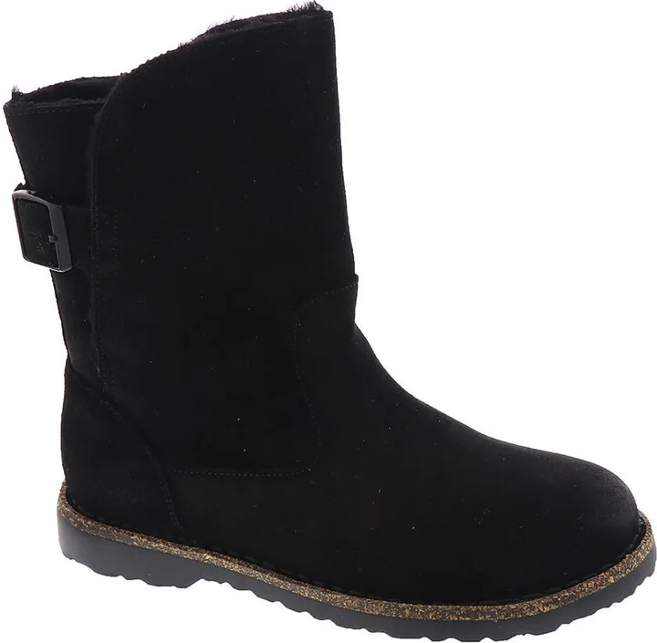 Upsalla Womens Lamb Fur Buckle Winter & Snow Boots