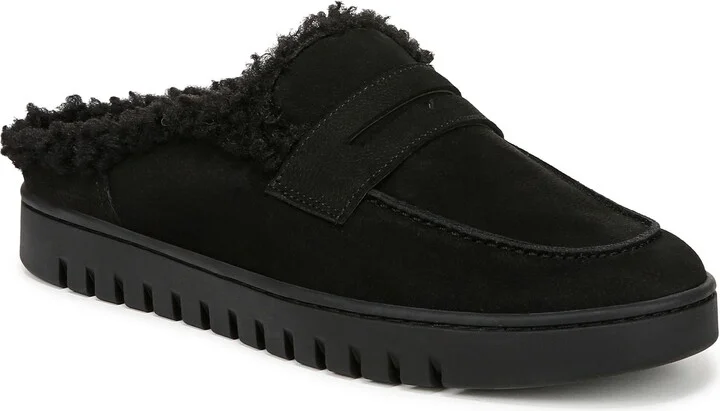 Uptown Faux Shearling Mule