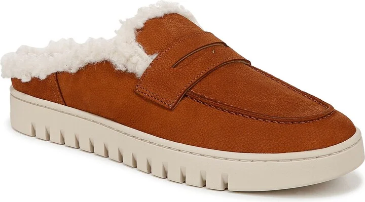 Uptown Faux Shearling Mule
