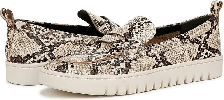 Uptown I6609L7-204 Women's 11 Ivory Leather Animal Print Loafers ZPO2543