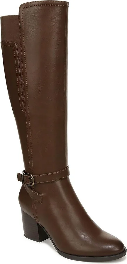 UPTOWN Womens Faux Leather Tall Knee-High Boots