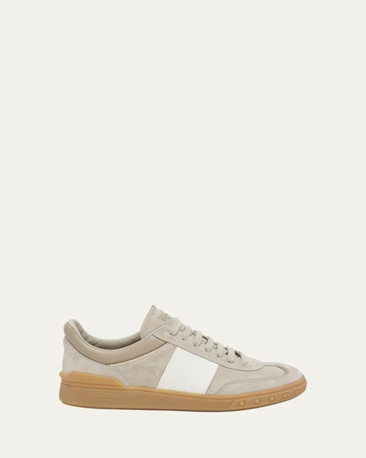 Upvillage Bicolor Stripe Low-Top Sneakers