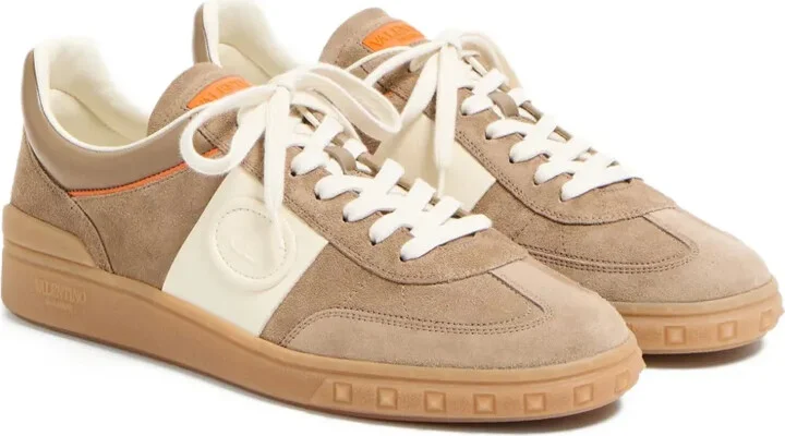 Upvillage Low Top Trainer In Split Leather And Calfskin Nappa Leather - Image 2