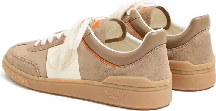 Upvillage Low Top Trainer In Split Leather And Calfskin Nappa Leather - Image 3