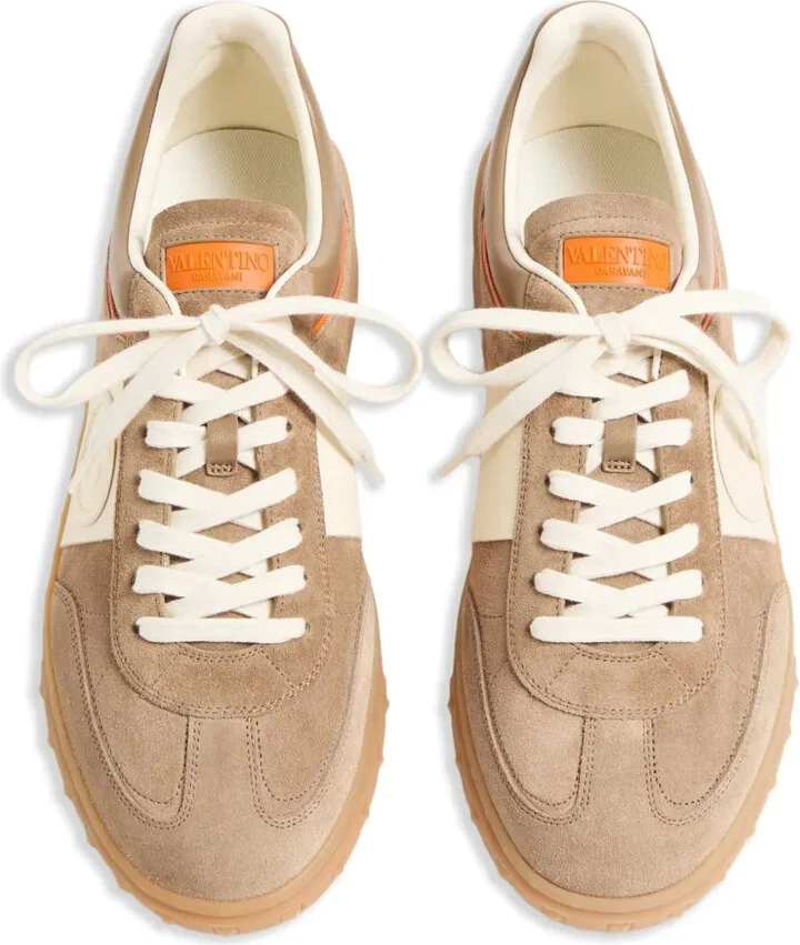 Upvillage Low Top Trainer In Split Leather And Calfskin Nappa Leather - Image 4