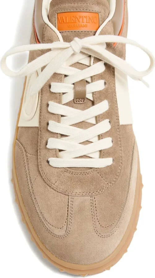 Upvillage Low Top Trainer In Split Leather And Calfskin Nappa Leather - Image 5