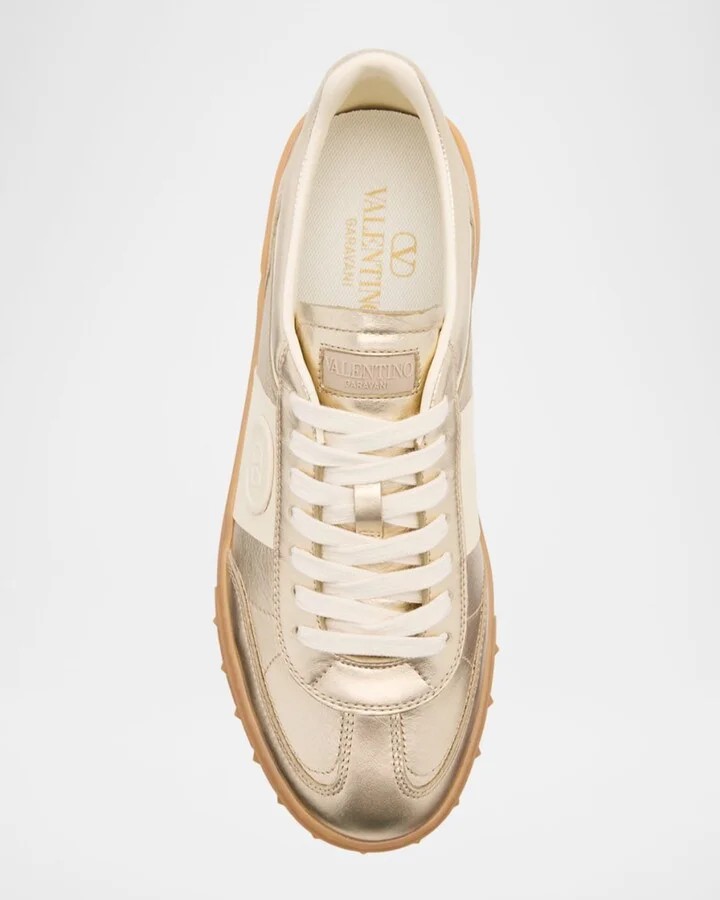 Upvillage Metallic Low-Top Sneakers - Image 7