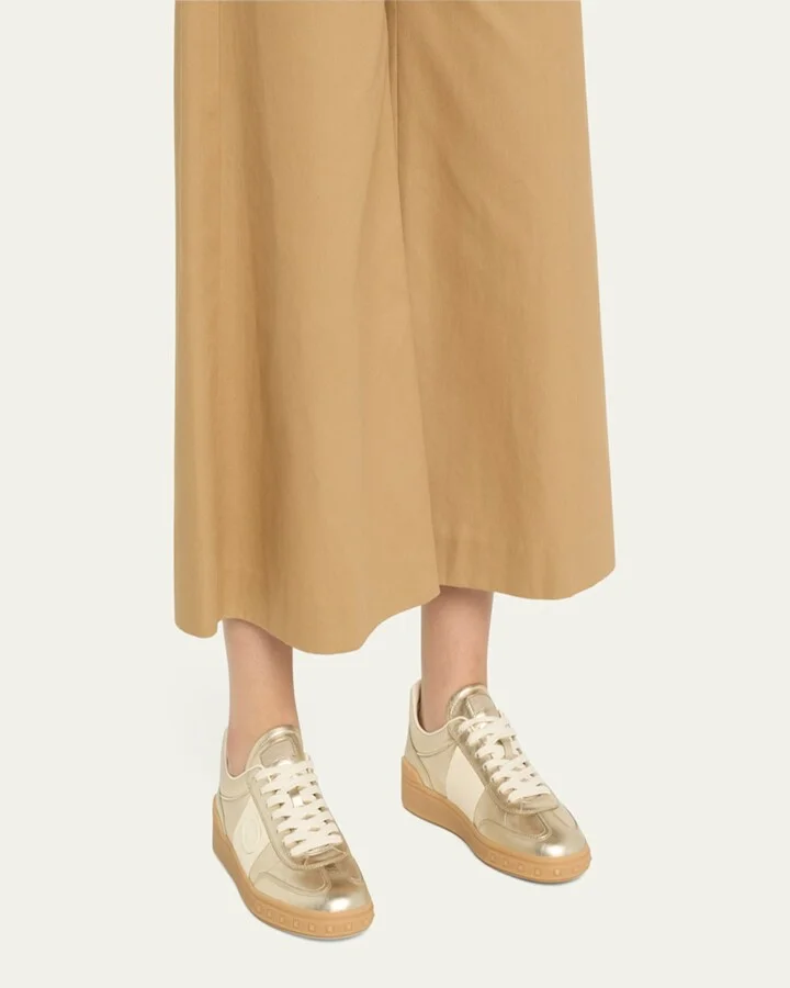 Upvillage Metallic Low-Top Sneakers - Image 2