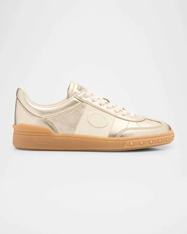 Upvillage Metallic Low-Top Sneakers