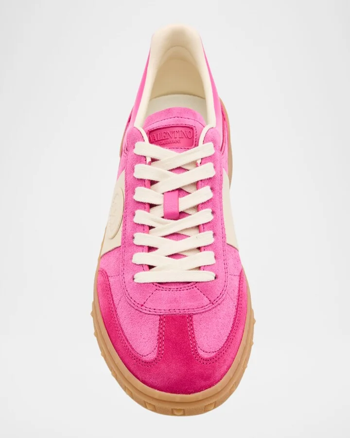 Upvillage Mixed Leather Low-Top Sneakers - Image 3