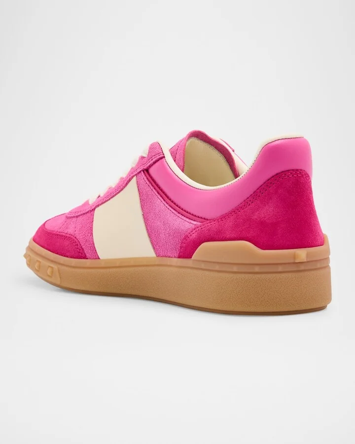 Upvillage Mixed Leather Low-Top Sneakers - Image 5