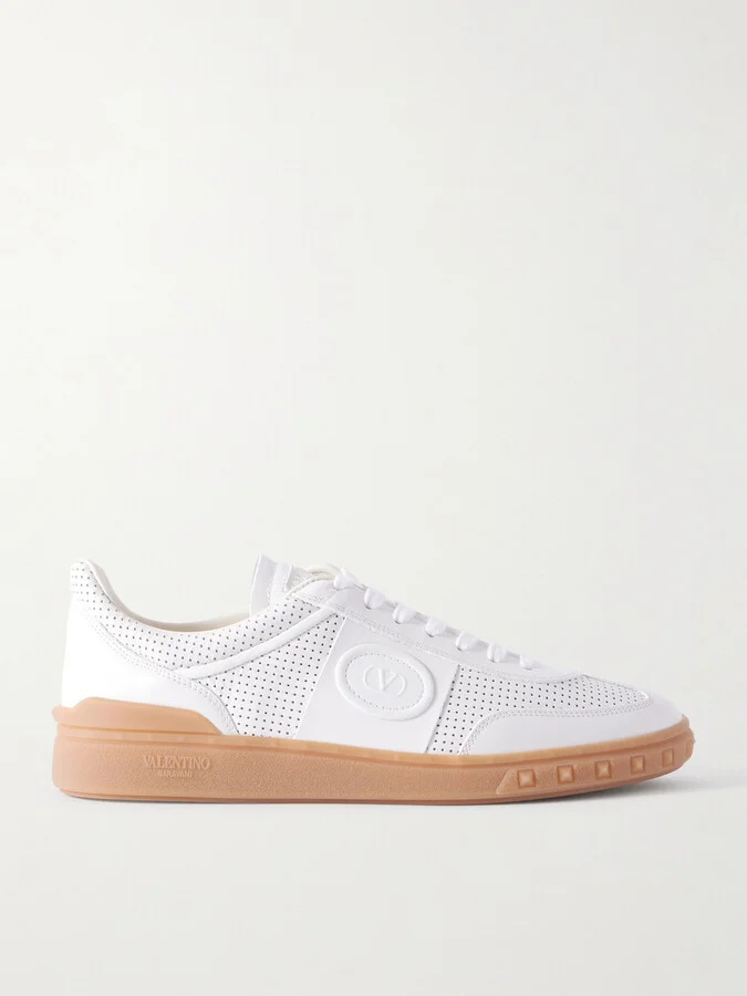 Upvillage Perforated Leather Sneakers