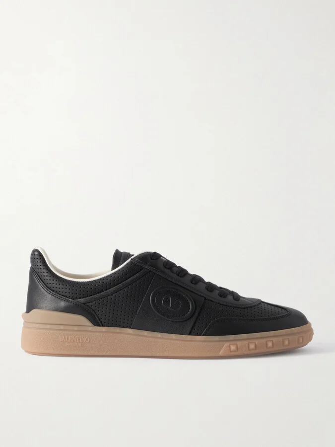 Upvillage Perforated Leather Sneakers