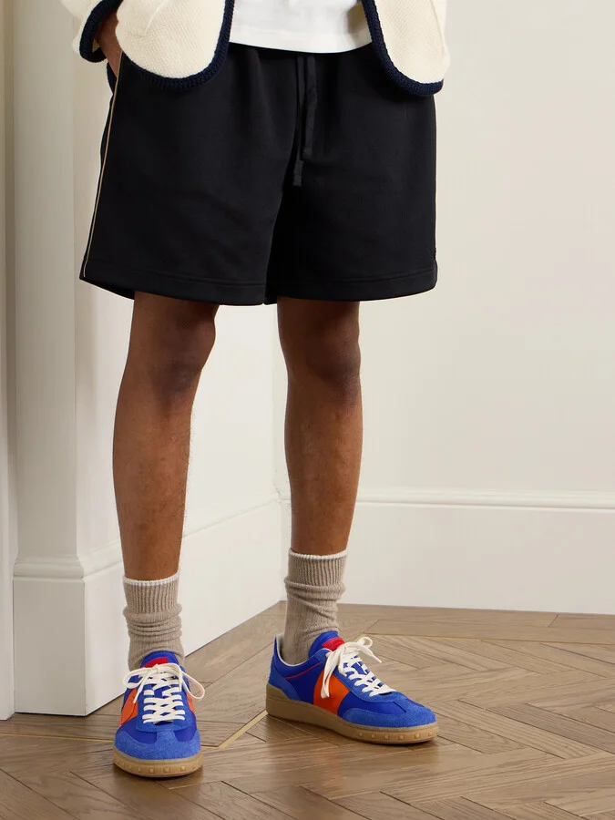 Upvillage Rubber-Trimmed Nylon, Suede and Leather Sneakers - Image 2