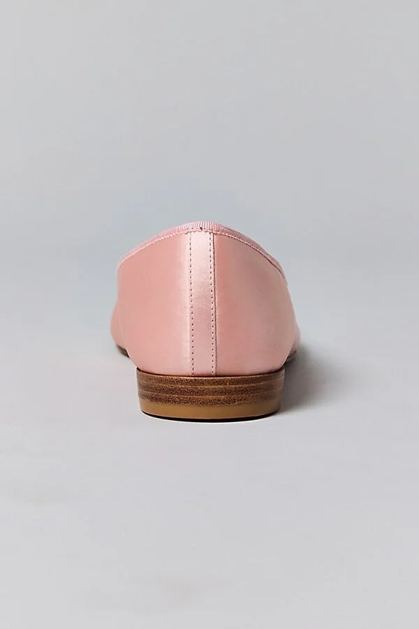 Urban Outfitters UO Lucy Satin Ballet Flat in Black - Image 8
