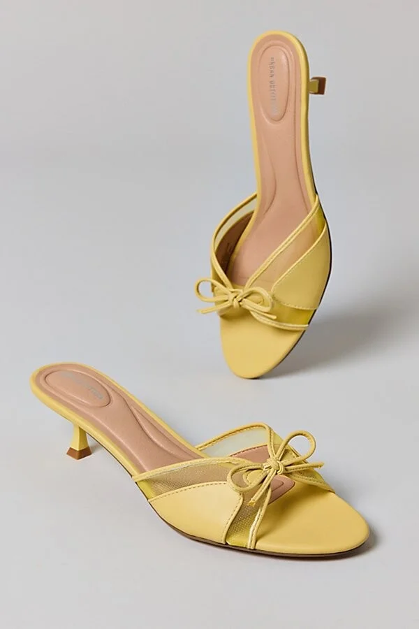 Urban Outfitters UO Poppy Kitten Heel Mule in Black - Image 6