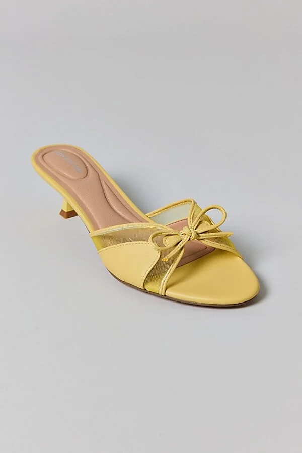 Urban Outfitters UO Poppy Kitten Heel Mule in Black - Image 8