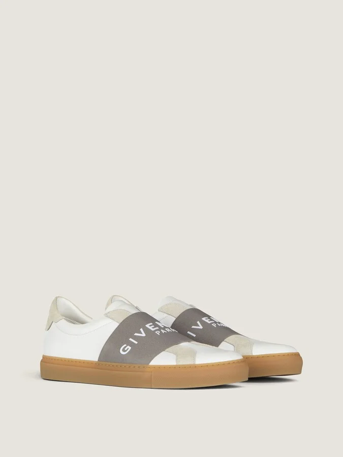 Urban Street sneakers in leather and suede with elastic - Image 2