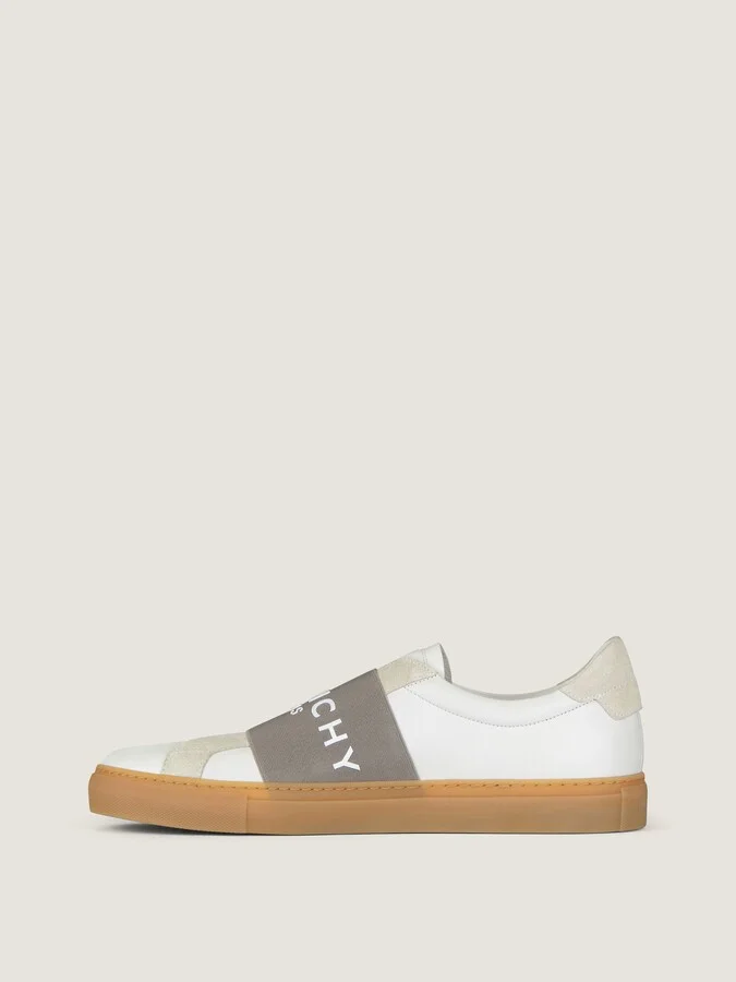 Urban Street sneakers in leather and suede with elastic - Image 3