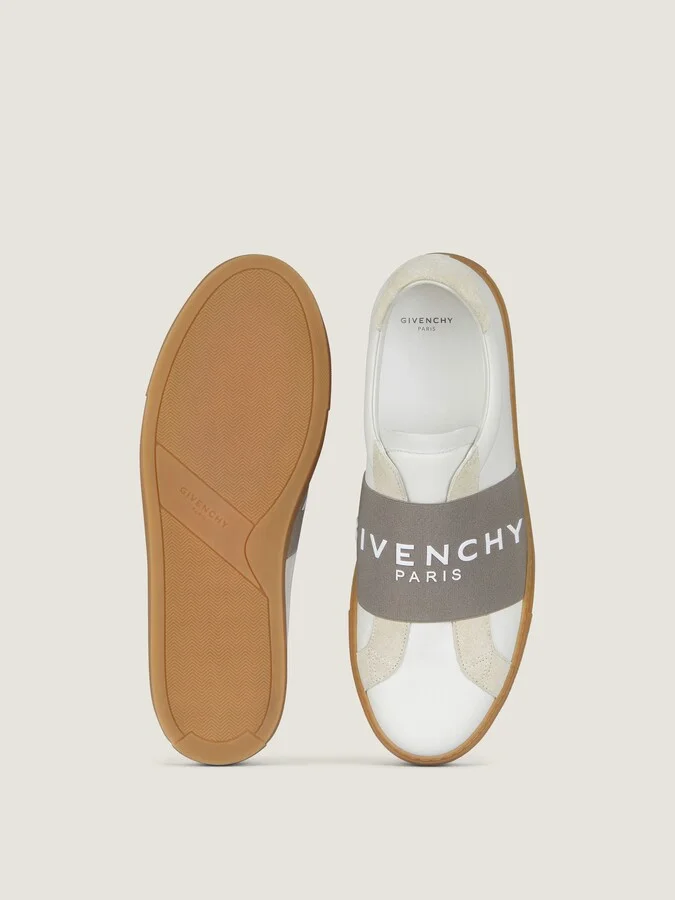 Urban Street sneakers in leather and suede with elastic - Image 4
