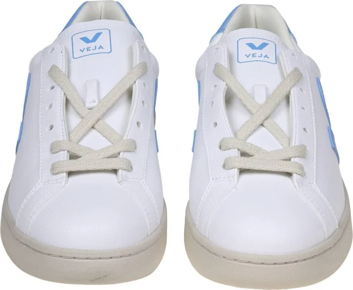 Urca Sneakers In White/light Blue Coated Cotton - Image 2