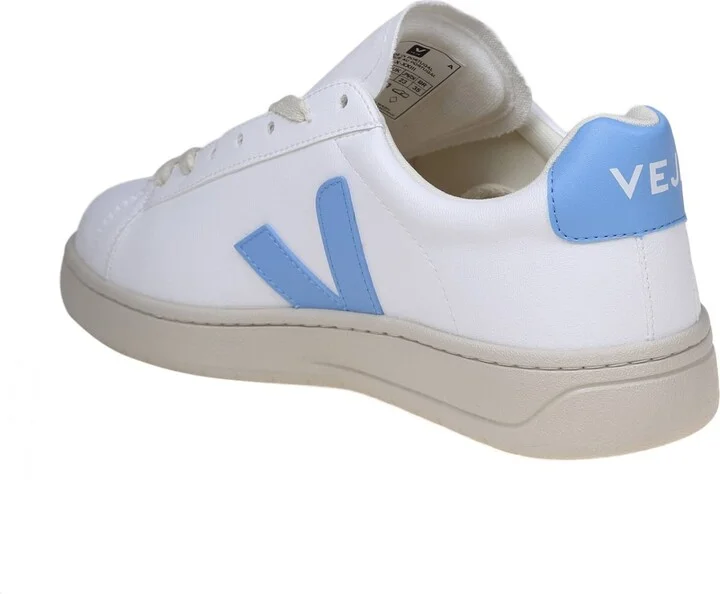 Urca Sneakers In White/light Blue Coated Cotton - Image 3