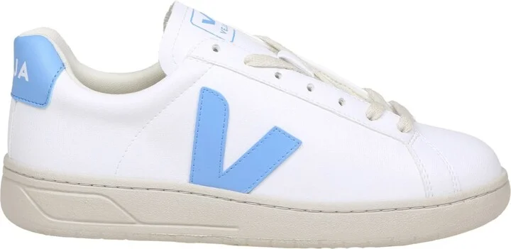 Urca Sneakers In White/light Blue Coated Cotton