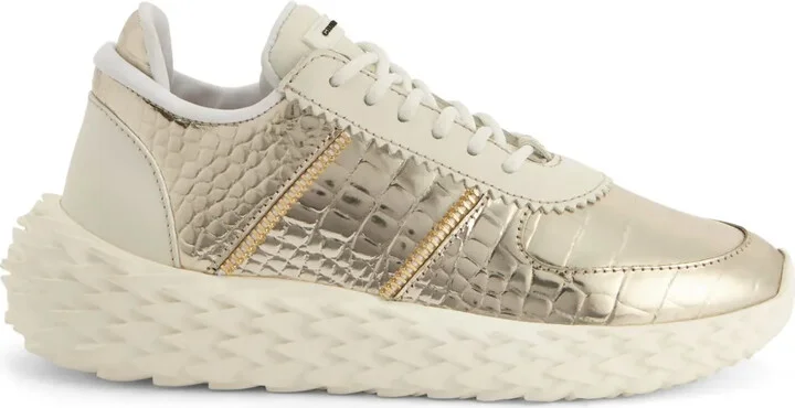 Urchin crocodile-embossed sneakers