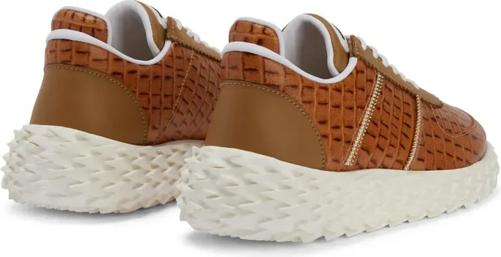 Urchin crocodile-print leather sneakers - Image 3