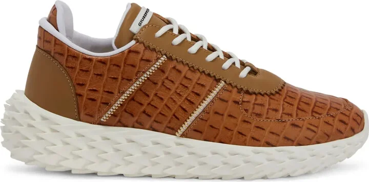 Urchin crocodile-print leather sneakers