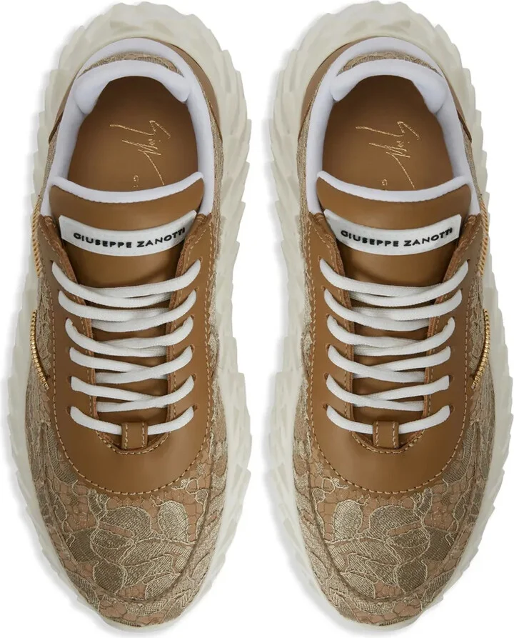 Urchin lace-overlay sneakers - Image 4