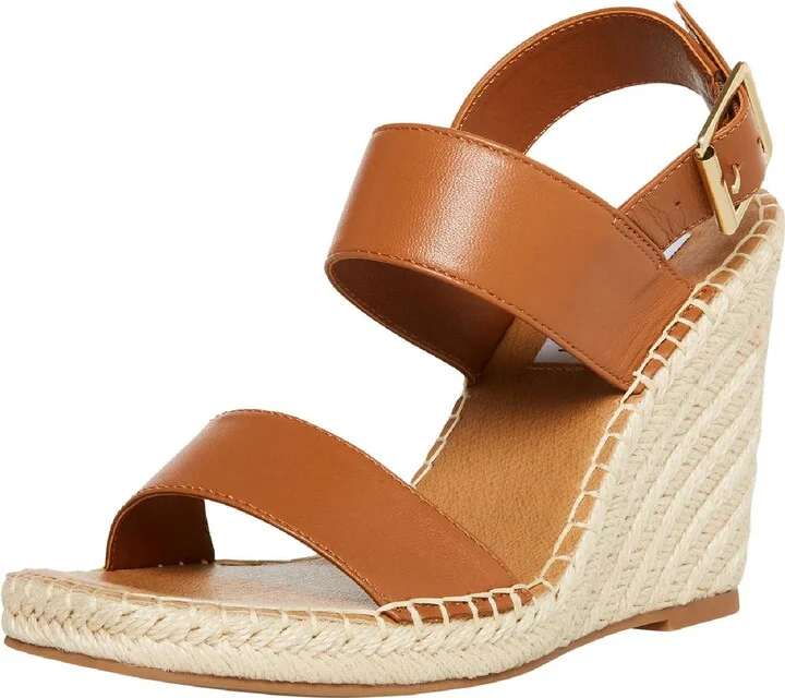 Uri Womens Buckle Espadrilles Wedge Heels