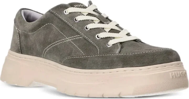 Urian contrast-stitching leather sneakers - Image 2