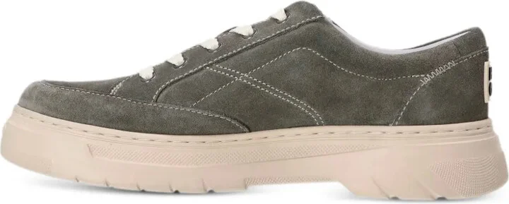 Urian contrast-stitching leather sneakers - Image 3