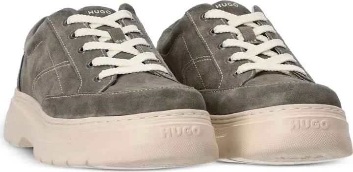 Urian contrast-stitching leather sneakers - Image 5