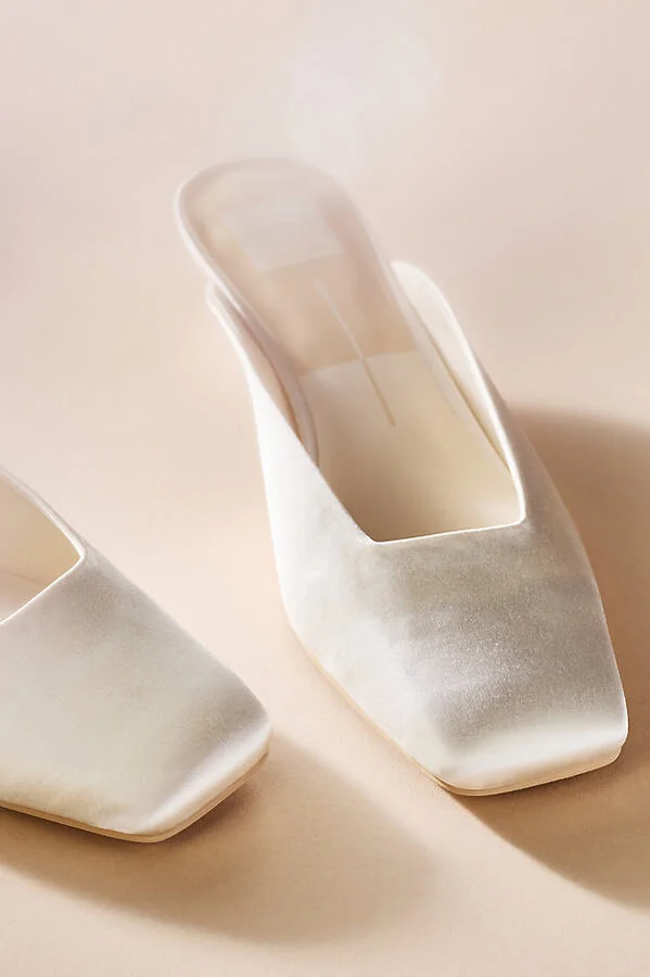 Urma Satin Mule Kitten Heels - Image 3