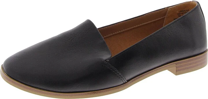 Ursalaa Womens Faux Leather Slip On Loafers