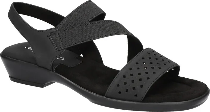 Ursina Womens Faux Suede Ankle Strap Slingback Sandals