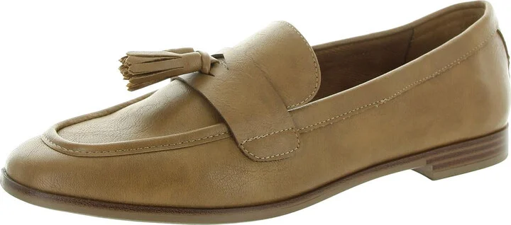 Utahh Womens Faux Leather Tassel Loafers