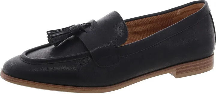 Utahh Womens Tassel Faux Leather Loafers